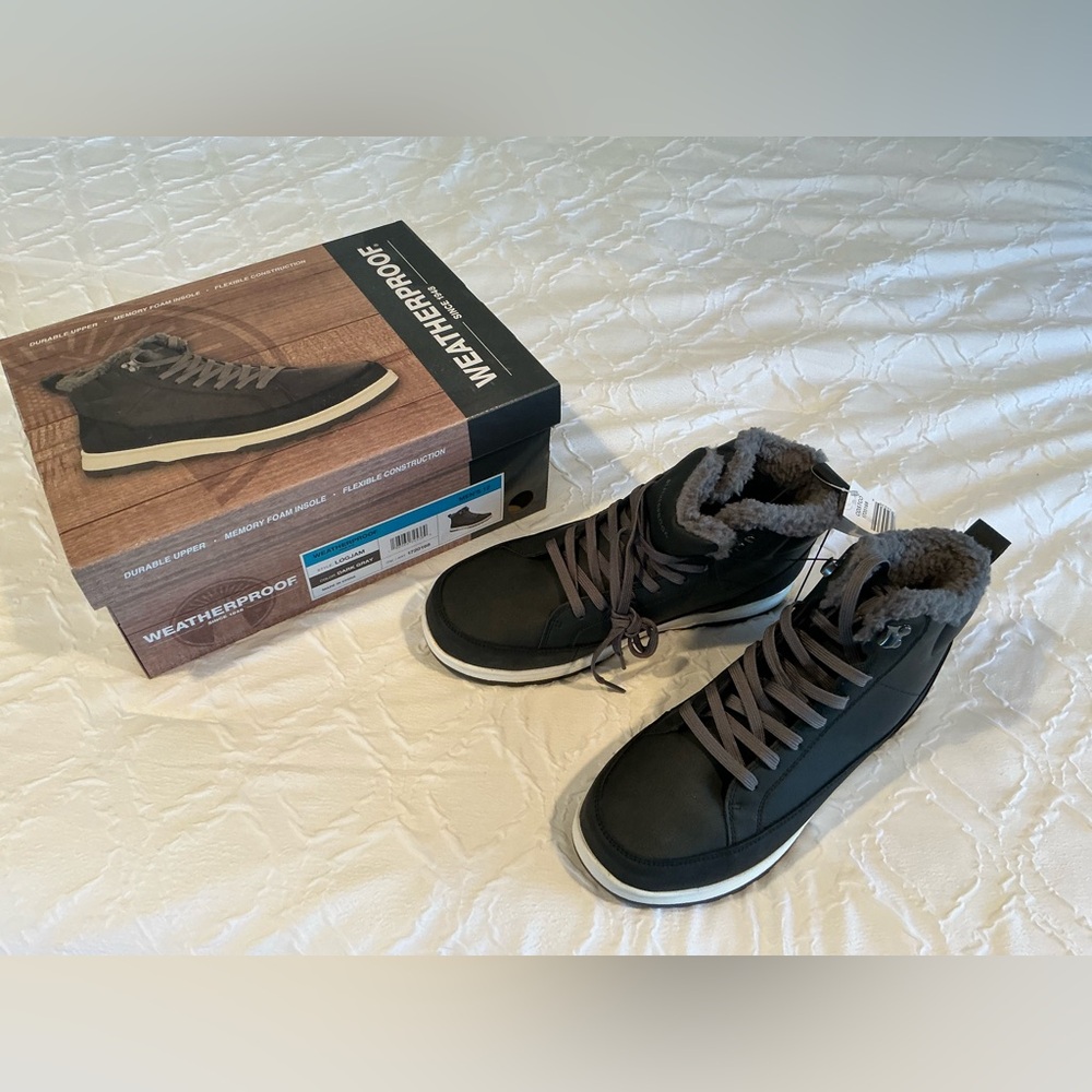 WEATHERPROOF Sneaker Boots Mens 11 Logjam Memory Foam Lace-up Outdoor Shoes